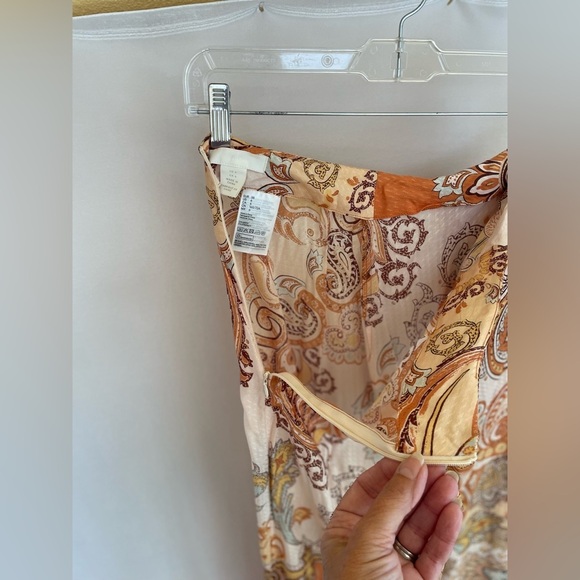 H&M Paisley Sarong Style Faux Wrap size 6 - Picture 7 of 9